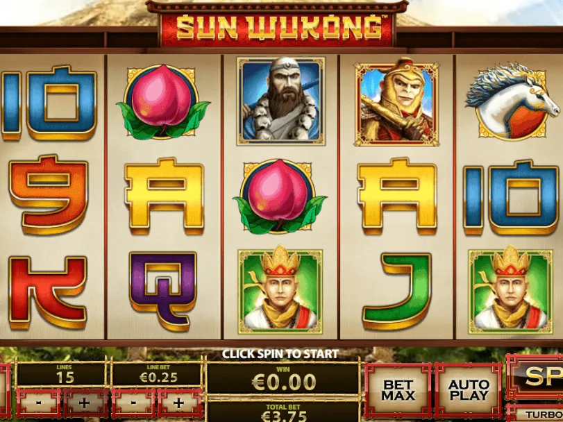 Bối cảnh của game slot Nổ Hũ Wukong của Manclub