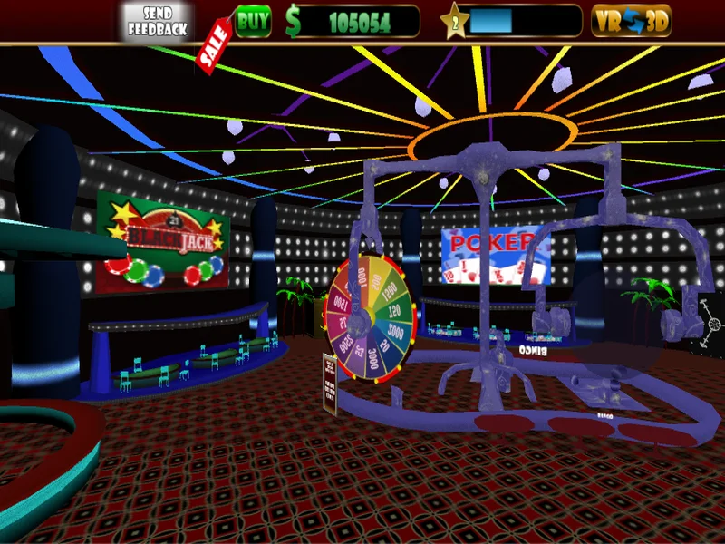 Sảnh game bài hiện đại Casino Play 3D tại Man Club